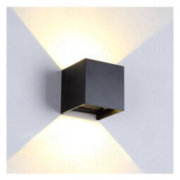Amorly Single Pack Black 12W Plug In Wall Lamp, Adjustable Angle Indoor Wall Sconce For Bedroom, Hallway, Living Room And Porch - thumbnail 1