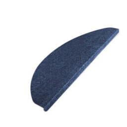 Floordirekt Leipzig Self Adhesive Carpet Stair Tread Mat For Indoor Stairs Semicircular Blue 21 X 64 Cm - thumbnail 2