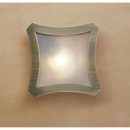 Luminosa Lighting Luminosa Rosa Del Desierto Flush Ceiling Large Square R7S-78mm, Antique Brass - thumbnail 2