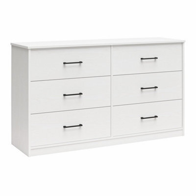 Dorel Brez Build Pearce 6 Drawer Dresser White - image 1