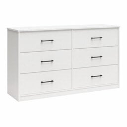 Dorel Brez Build Pearce 6 Drawer Dresser White - thumbnail 1