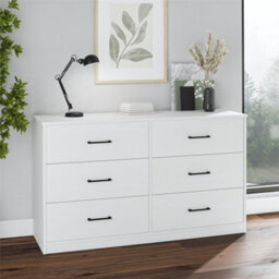 Dorel Brez Build Pearce 6 Drawer Dresser White - thumbnail 2