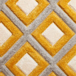 Grey Yellow Modern Shaggy Geometric Easy To Clean Rug For Living Room Bedroom And Dining Room-80Cm X 150Cm - thumbnail 3
