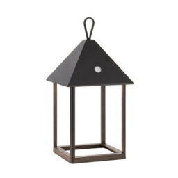 Luminosa Lighting Luminosa Hoot Integrated Led Table Lamp Matt Black, Clear Glass, Ip44 - thumbnail 1