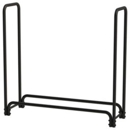 Amos Heavy Duty 4Ft Firewood Rack Fireplace Log Rack Black