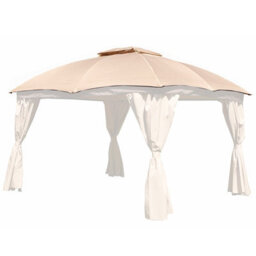 Glendale Garden & Leisure Rio Gazebo 3X3.65M Mocha Canopy - thumbnail 1