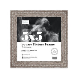 5X5 Walnut Ornate Picture Frame (12.7 X 12.7Cm) Poster, Photo, Artwork, Gallery Wall Or Print - thumbnail 1