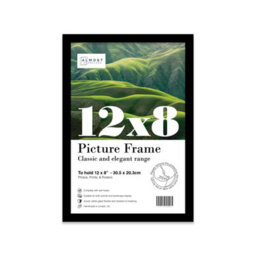 12X8 Black Picture Frame (30.5 X 20.3Cm) Poster, Photo, Artwork, Gallery Wall Or Print - thumbnail 1