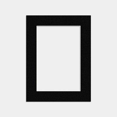 Ak Frames 16X12 Black Picture Mounts To Fit 12X8 Aperture Size - Mount Board Only (No Frame Included) - image 1