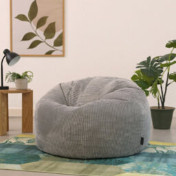 icon Kingston Classic Beanbag Corduroy Light Grey Set Of 2 - thumbnail 3