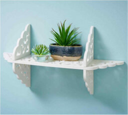 Spot On Dealz Wall Floating Shelf Living Room Bedroom Kitchen Decorative Display Wooden White Shelf Décor Furniture - thumbnail 1
