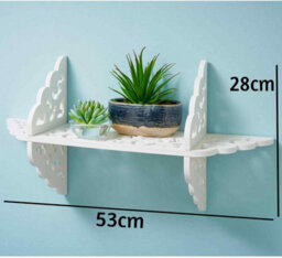 Spot On Dealz Wall Floating Shelf Living Room Bedroom Kitchen Decorative Display Wooden White Shelf Décor Furniture - thumbnail 2