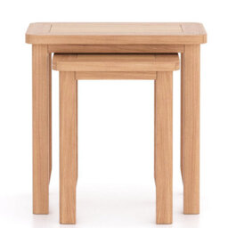 Rest Relax Windham Natual Oak Nest Of 2 Tables Light Oak - thumbnail 3