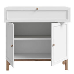 Furniture To Go Wensley 2 Door 1 Drawer Console In Light Grey And Oak - thumbnail 4