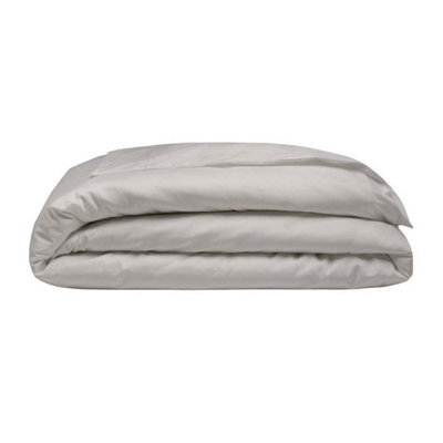 Belledorm 400 Thread Count Egyptian Cotton Oxford Duvet Cover Oyster (Single) - image 1
