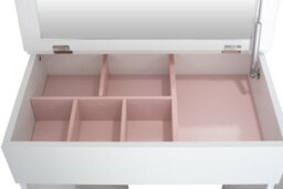 Urbn-Living Urbnliving Height 78Cm Louise Style Dressing Vanity Table Mirror Makeup Storage Pink Compartments Drawers Bedroom - thumbnail 8
