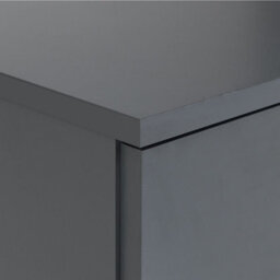 Timber Art Design Bedside Cabinet Bedroom Furniture Nightstand Table 1 Drawer Dark Grey - thumbnail 4