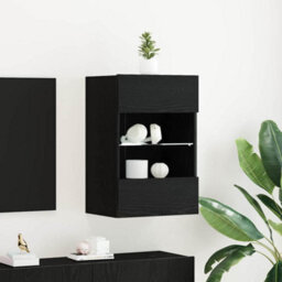 Walplus Tv Cabinet Black 40 X 30 X 60.5 Cm Engineered Wood - thumbnail 1