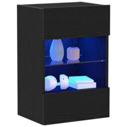 Walplus Tv Cabinet Black 40 X 30 X 60.5 Cm Engineered Wood - thumbnail 3