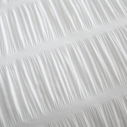 Catherine Lansfield Bedding Seersucker Embellished Duvet Cover Set With Pillowcase White - thumbnail 4