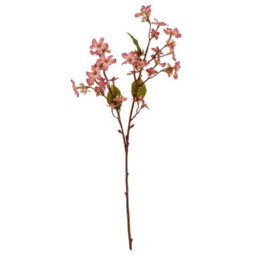 Hill Interiors Pink Vernicia Fordii Spray Artificial Flower - Plastic - L22 X W10 X H63 Cm - Pink