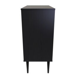 Hong Kong Ready Assembled Matt Black No Effect 4 Drawer Wide Chest (H)885mm (W)765mm (D)415mm - thumbnail 7