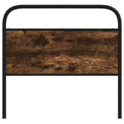 Berkfield Headboard Smoked Oak 90 Cm Steel And Engineered Wood - thumbnail 3