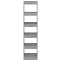 Berkfield Book Cabinet/room Divider Grey Sonoma 40X30X166 Cm - thumbnail 3