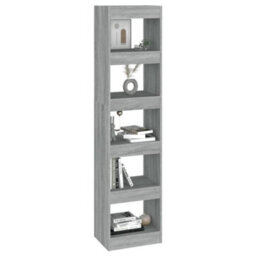 Berkfield Book Cabinet/room Divider Grey Sonoma 40X30X166 Cm - thumbnail 5