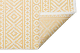 Yellow Outdoor Rug, Geometric Stain-Resistant Rug For Patio Decks, 3mm Modern Outdoor Luxurious Area Rug-190Cm X 290Cm - thumbnail 6