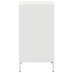 Berkfield Sideboard White 35X39X73.5 Cm Cold-Rolled Steel - thumbnail 6