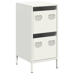 Berkfield Sideboard White 35X39X73.5 Cm Cold-Rolled Steel - thumbnail 2
