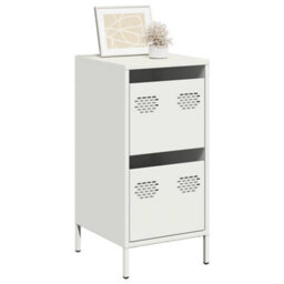 Berkfield Sideboard White 35X39X73.5 Cm Cold-Rolled Steel