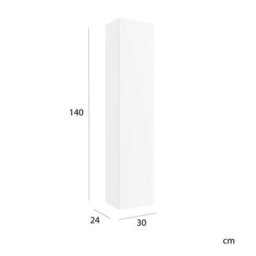 Cygnus bath Bequia Tall Bathroom Cabinet 30Cm Matt White - thumbnail 2