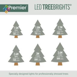 Multi-Action 1500 White Treebrights Led String Lights With Timer Function Green Cable - thumbnail 7