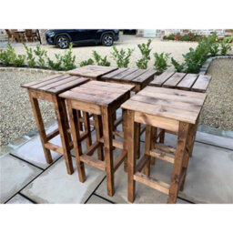 Marlborough Alfresco Outdoor Wooden Bar Stool - thumbnail 4