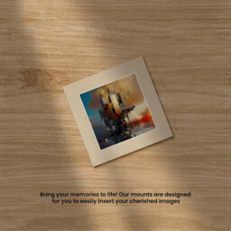 Ak Frames 8X8 Ivory Picture Mounts To Fit 6X6 Aperture Size - Mount Board Only (No Frame Included) - thumbnail 5
