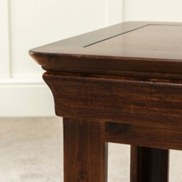 The Furniture Market French Hardwood Mahogany Stained Lamp Table - thumbnail 6