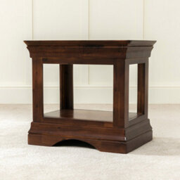 The Furniture Market French Hardwood Mahogany Stained Lamp Table - thumbnail 7