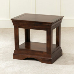 The Furniture Market French Hardwood Mahogany Stained Lamp Table - thumbnail 5