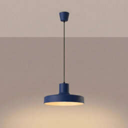 Sollux Lighting Bilo Steel Ultramarine 1 Lights Modern Pendant Lamps - thumbnail 3