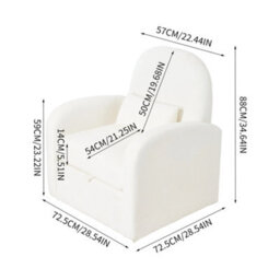 Darphe Modern Beige Chenille Swivel Recliner Chair With Storage - thumbnail 5