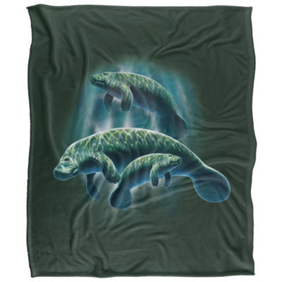 Jq Licensing Silky Manatee Supersoft Blanket Multicoloured (One Size) - image 1