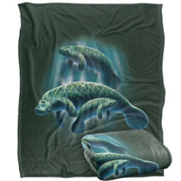 Jq Licensing Silky Manatee Supersoft Blanket Multicoloured (One Size) - thumbnail 2