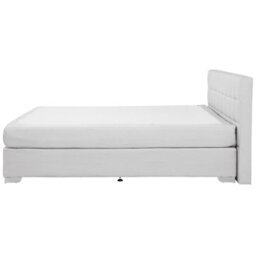 Beliani Divan Bed Fabric Admiral 180 X 200 Cm (Eu Super King) Light Grey - thumbnail 5