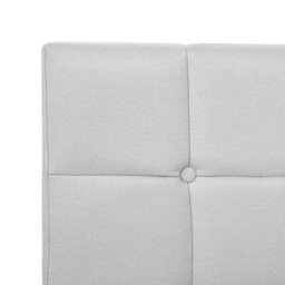 Beliani Divan Bed Fabric Admiral 180 X 200 Cm (Eu Super King) Light Grey - thumbnail 7