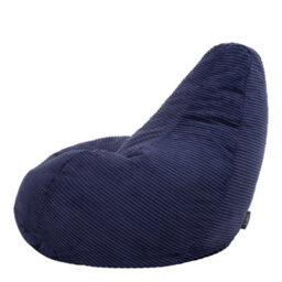 icon Gaming Bean Bag Recliner Jumbo Cord Navy - thumbnail 5