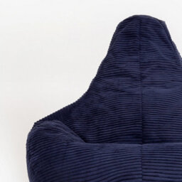 icon Gaming Bean Bag Recliner Jumbo Cord Navy - thumbnail 6