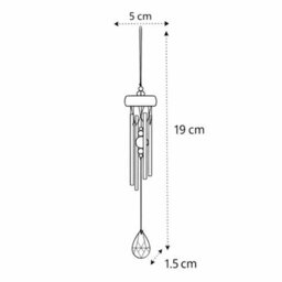 Woodstock Chimes Sparkle Wind Chime - Purple - thumbnail 3