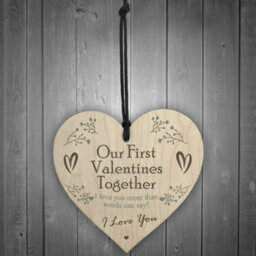 Red Ocean Special Our First Valentines Together Gift Love Gift For Boyfriend Girlfriend Keepsake - thumbnail 2